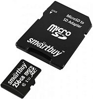 256GB карта памяти MicroSDHC class10 Smart Buy +SD адаптер