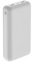 Внешний аккумулятор OLMIO MINI-20, 20000mAh, сверхкомпактный размер, 2.1A, microUSB вход, 2USB белый