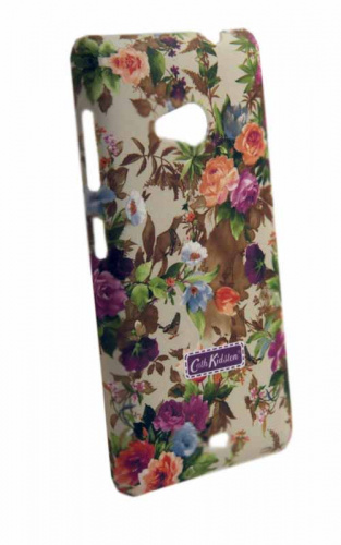 Задняя накладка Cath Kidston для MICROSOFT Lumia 535 светло-коричневая с цветами и бабочками