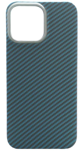 Силиконовый чехол для Apple iPhone 14 Pro Max KDOO AIR CARBON Kevlar синий