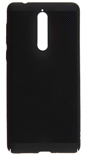 Задняя накладка для Nokia 3 перфорированная чёрный