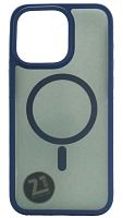 Силиконовый чехол HOCO для Apple iPhone 15 Pro Max Anti-fall Flexible Airbag Magnetic Case синий