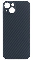 Задняя накладка поликарбонатная с Magsafe аналог Pitaka для Apple Iphone 13 темно-синий
