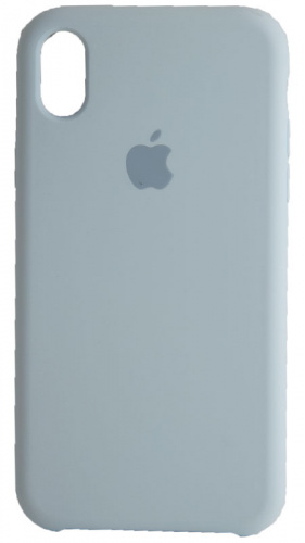 Задняя накладка Soft Touch для Apple iPhone XR бледно-голубой