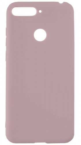 Силиконовый чехол для Huawei Honor 7A Pro/7C/Y6 (2018) бледно-розовый