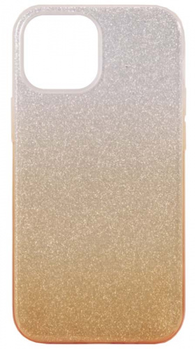 Силиконовый чехол Brilliant Insight для Apple iPhone 13 mini градиент серо-золотой