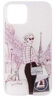 Силиконовый чехол для Apple iPhone 12 Pro Max девушки с блеском Париж