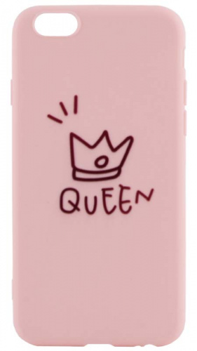 Силиконовый чехол Soft Touch для Apple iPhone 6/6S с рисунком Queen