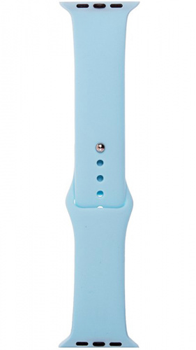 Ремешок на руку для Apple Watch 42-44mm силиконовый Sport Band светло-голубой
