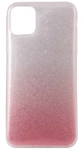 Силиконовый чехол Glamour для Apple iPhone 11 градиент розовый