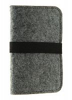 Универсальный чехол-портмоне "Numdah" (Серый)