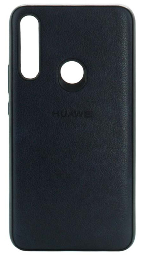 Силиконовый чехол для Huawei P Smart Z/Honor 9X кожа с лого синий