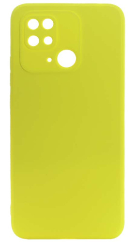Силиконовый чехол Soft Touch для Xiaomi Redmi 10C желтый