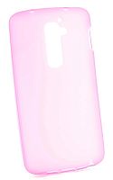 Силикон LG Optimus G2/D802 матовый светло-розовый