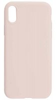 Силиконовый чехол для Apple iPhone XR мягкий розовый