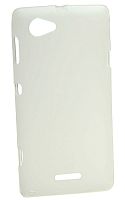 Силиконовый чехол для Sony Xperia L белый ультратонкий