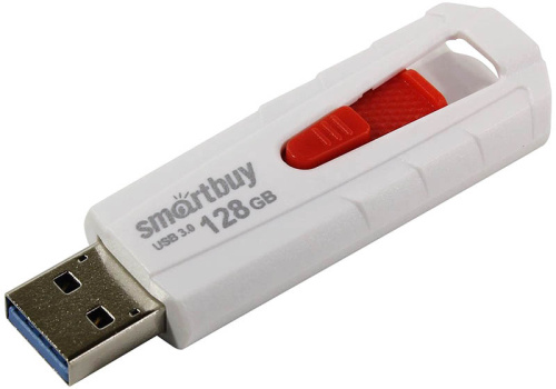 128GB флэш драйв Smart Buy IRON White/Red, USB3.0