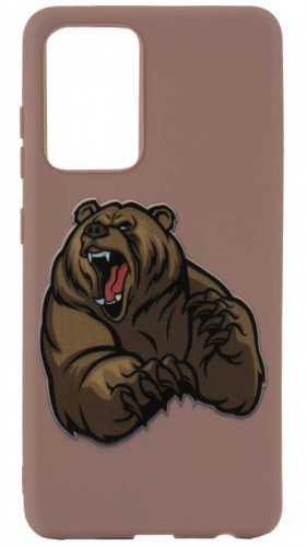 Силиконовый чехол для Samsung Galaxy A52/A525 злой медведь