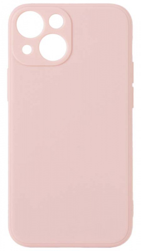 Силиконовый чехол Soft Touch для Apple iPhone 13 mini с защитой камеры розовый