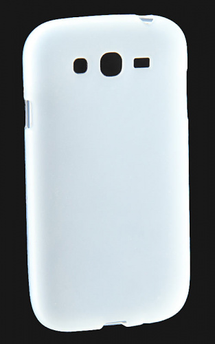 Силикон Samsung i9082 матовый бело-прозрачный