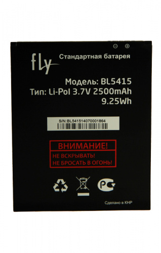 Аккумуляторная батарея FLY IQ4601 (BL5415) 2500mAh 100%ОРИГИНАЛ