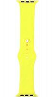 Ремешок на руку для Apple Watch 42-44mm силиконовый Sport Band лимонный