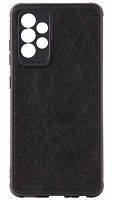 Силиконовый чехол для Samsung Galaxy A52/A525 кожа с защитой камеры черный