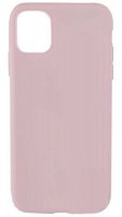 Силиконовый чехол для Apple iPhone 11 матовый бледно-розовый