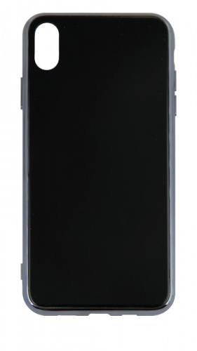 Силиконовый чехол для Apple iPhone XS Max стеклянный чёрный