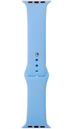 Ремешок на руку для Apple Watch 42-44mm силиконовый Sport Band небесно-голубой