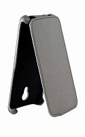 Чехол футляр-книга Armor Case для LENOVO IdeaPhone S660 (экокожа серебряный в техпаке)