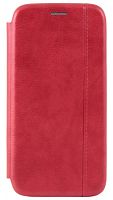 Чехол-книга OPEN COLOR для Samsung Galaxy J260/J2 Core с прострочкой красный