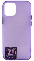 Силиконовый чехол для Apple iPhone 12 mini неоновый фиолетовый