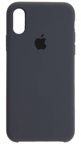 Задняя накладка Soft Touch для Apple iPhone X/XS темно-серый