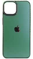 Силиконовый чехол Dikex для Apple iPhone 14 зеленый