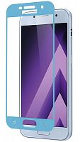 Противоударное стекло для Samsung Galaxy A520/A5 (2017) с полной проклейкой синий