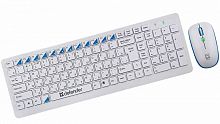 Набор клавиатура+мышь беспроводной Defender, Skyline, 895, 1600 DPI, оптическая, белая
