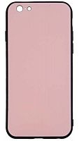 Силиконовый чехол для Apple iPhone 6/6S стеклянный розовый