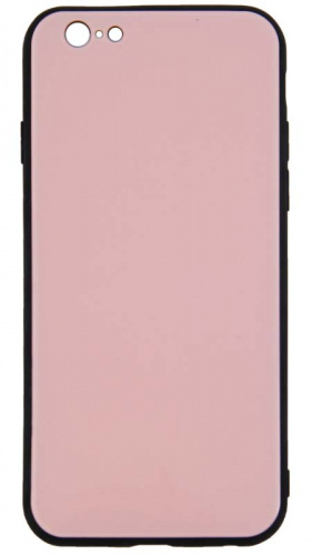 Силиконовый чехол для Apple iPhone 6/6S стеклянный розовый