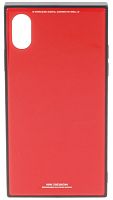 Силиконовый чехол WK для Apple iPhone X/XS Barlie стеклянный красный