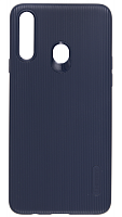 Силиконовый чехол Cherry Stripe для Samsung Galaxy A20S/A207 синий