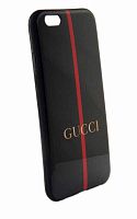 Чехол силиконовый для Apple iPhone 6 Gucci чёрный