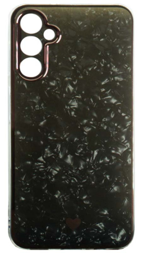 Силиконовый чехол для Samsung Galaxy A14/A145 мрамор черный