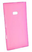 Силикон Nokia Lumia 900 матовый розовый