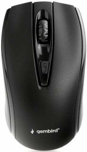 Мышь беспров. Gembird MUSW-500, черный, 2.4ГГц, 4 кн, 1600DPI, блистер