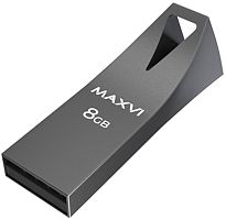 USB флеш-накопитель Maxvi MK2 8GB dark grey (FD8GBUSB20C10MK2)