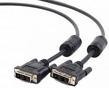 Кабель DVI-D single link Cablexpert CC-DVI-BK-6, 19M/19M, 1.8м, черный, экран, феррит.кольца, пакет	
