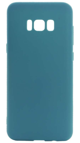 Силиконовый чехол для Samsung Galaxy S8 Plus/G955 матовый морской синий