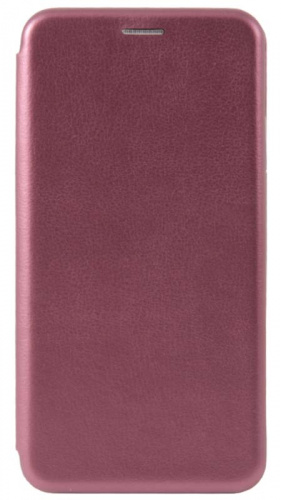 Чехол-книга OPEN COLOR для Xiaomi Poco M3 бордовый