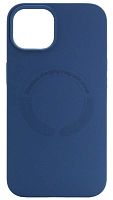 Силиконовый чехол для Soft Touch Apple iPhone 13 MagSafe синий